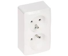 LIZDAS MONTUOJAMAS ANT PAVIRŠIAUS DVIGUBAS BERG/3743-00/EPN 250 V 16 A Elektro-Plast