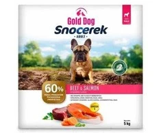 NutraGold GDD Gold Dog Snocerek jautiena ir lašiša – sausas Maistas šunims – 5kg
