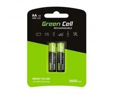 Green Cell AKUMULATORKI Žalias Cell 2x AA HR6 2600mAh GR05