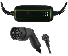 Green Cell ELEKTROS AUTOMOBILIŲ MOBILUS ĮKROVIKLIS Žalias Cell 3,6kW 2 TIPO