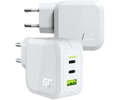 Green Cell TINKLO Įkroviklis Žalias Cell POWERGAN 65W 2xUSB-C 1xUSB-A CHARGC08W