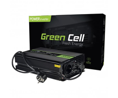 Green Cell ĮTAMPOS KEITIKLIS INVERTERIS Žalias Cell 12V / 230V 300W/600W PURE SINUSOID INV07