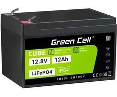Green Cell Ličio-geležies-fosfato Akumuliatorius LiFePO4 Žalias Cell Cube 12,8V 12Ah LFPGC12V12AH