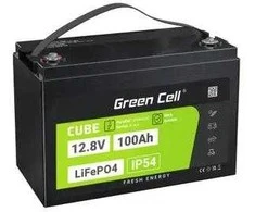 Green Cell Žalias CELL AKUMULIATORIUS LIFEPO4 CUBE 100AH 12V/12.8V 1280WH LFPGC12V100AH