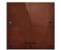 GR1 GRENTON TOUCH PANEL/ 4 TOUCH FIELDS/ TF-BUS/ DARK, MADE OF NATURAL LEATHER FRONT