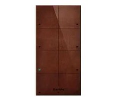 GR1 GRENTON TOUCH PANEL/ 8 TOUCH AREAS/ TF-BUS/ DARK, MADE OF NATURAL LEATHER FRONT