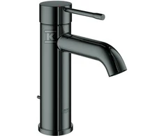 Grohe Essence S praustuvo maišytuvas lenktu snapeliu. hard graphite