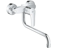 Grohe virtuves izlietnes maisītājs Eurosmart, iztece 276 mm, no sienas, hroms