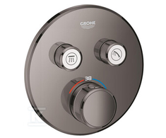 Grohe Virštinkinė dušo maišytuvo dalis Grohtherm SmartControl, 2 valdikliai, grafito spalva