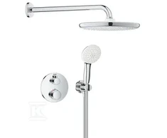 Grohe Potinkinė termostatinė dušo sistema Grohtherm Tempesta 250 dušo galva, be potinkinės d (35604000 užs.papildomai), chromo