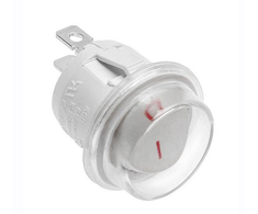 GTV Apvalus svirtinis jungiklis, Baltas, IP44, maks. 1300 W, maks. 230 V