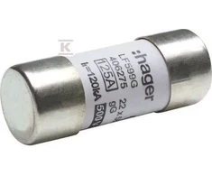 Hager Cilindro saugiklis 22 x 58mm gG 125A 400V 10vnt (LF599G)