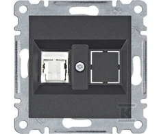Hager Lumina Vieno kompiuterio lizdas RJ45 cat.5E UTP juodas WL2113