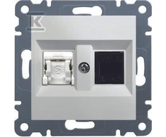 Hager GN.RJ11/12 + RJ45 Baltas LUMINA
