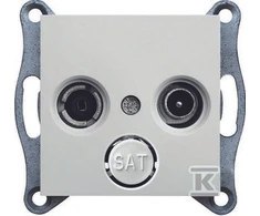 Hager LUMINA2 RTV antenos lizdas (galutinis baltas) - WL3010