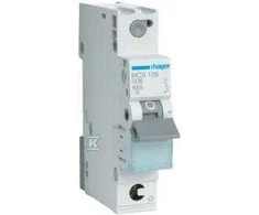 Hager MBC per didelis jungiklis Icn = 6000A 1P C 6A QuickConnect MCS106