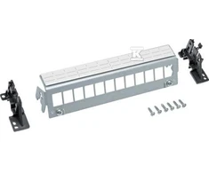 Hager-Patchpanel 12M be modulių, skirta TS bėgiui