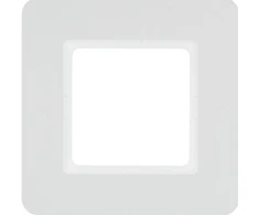 Hager Polo 10116189 Vieno rėmo baltu aksomu lakuotas Q.7 10116189