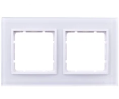 Hager Polo Berker Box 2 kartus B.7 sniegas baltas stiklas (10126909)