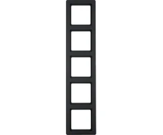 Hager Polo Hager Berker Q.1 rėmas 5 kartus antracitinis aksomas 10156086