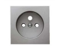 Hager Polo 3965766074 Lizdo su įžeminimu priekinė plokštelė, aliuminio, lakuota aksominiu laku, 1/3 klausimas 3965766074