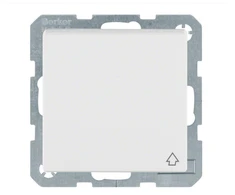 Berker Hager Polo 47516089 Q.1 SCHUKO lizdas su savaime užsidarančiu dangteliu sniego baltumo aksomas 47516089