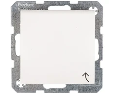 Hager Polo 47518989 Berker/B.Kwadrat Lizdas Schuko 16A IP20 su atvartu S.1 sniego balta 47518989