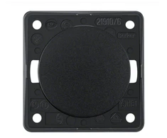 Hager Polo 936562510 Integro Flow/Pure universalus raktinis jungiklis juodas blizgus 936562510