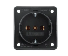 Hager Polo 9418505 Integro Flow SCHUKO lizdas juodas matinis 9418505