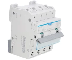 Hager Polo ADM416QC Liekamosios srovės grandinės pertraukiklis RCBO 4P B16A 6KA 0,03A A tipas QuickConnect/QB ADM416QC