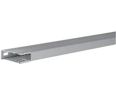 Hager Polo BA66001507030B tehaselito šukuotas kanalas BA6 15x60mm PVC pilkas BA66001507030B /2m/