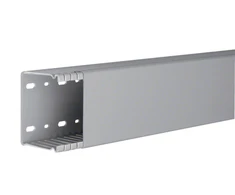 Hager Polo BA66008007030B tehaselito šukuotas kanalas BA6 60x80mm PVC pilkas BA66008007030B /2m/