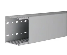 Hager Polo BA68010007030B tehaselito šukuotas kanalas BA6 100x80mm PVC pilkas BA68010007030B /2m/