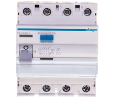 Hager Polo Hager RCD 4P 40A 0.3A tipo kintamoji srovė (CFC440J)