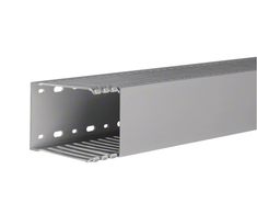 Hager Polo DNG10007507030B tehaselito šukuotas kanalas DNG 75x100mm PVC pilkas DNG10007507030B /2m/