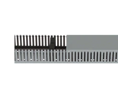 Hager Polo DNG2002007030B tehaselito šukuotas kanalas DNG 20x20mm PVC pilkas DNG2002007030B /2m/