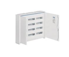 Hager Polo Hager Modulinė perjungimo pavara 12 x 12 paviršių IP44 col. II 650 x 800 x 160mm Vienetai (FWB43S)