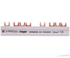 Hager 4P 63A 10mm2 šakinė šyna (KDN463B)