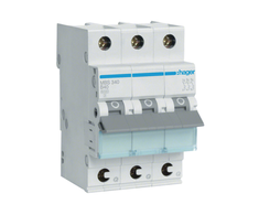 Hager Polo MBS340 automatinis jungiklis Icn=6000A 3P B 40A Greitoji jungtis MBS340