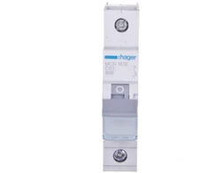 Hager Polo MCN163E grandinės pertraukiklis 1P C 63A 6kA AC MCN163E