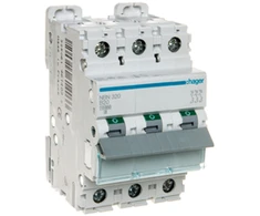 Hager Polo Hager Jungiklis 3P B 20A 10kA AC (NBN320)