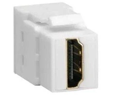 Hager Polo VZ20HS KEYSTONE modulis HDMI lizdas, kilpinis, tiesus kištukas 180, baltas VZ20HS