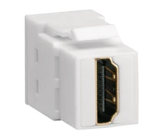 Hager Polo VZ20HS KEYSTONE modulis HDMI lizdas, kilpinis, tiesus kištukas 180, baltas VZ20HS