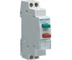 Hager Valdymo mygtukas 2x 1NO+NC žalia ir raudona 16A (SVN391)