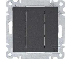 Hager „Lumina“ juoda plokšte WL7013