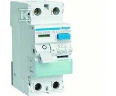 Hager RCC.DIFF.PERJUNGIKLIS 1P+N 40A/30MA TIPO A QUI.L