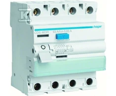 Hager RCC.DIFF.PERJUNGIKLIS 3P+N 63A/30MA TIPO A QUI.L