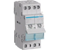 Hager modulinis jungiklis 1-0-2 16A 2P SFB216