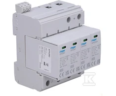Hager Viršįtampių ribotuvas B + C T1 tipas + T2 MOV 4P TN-S / TT SPA931