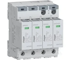 Hager SPD OGR. PRZEP. T2 4P 4+1 TN-S IN20KA